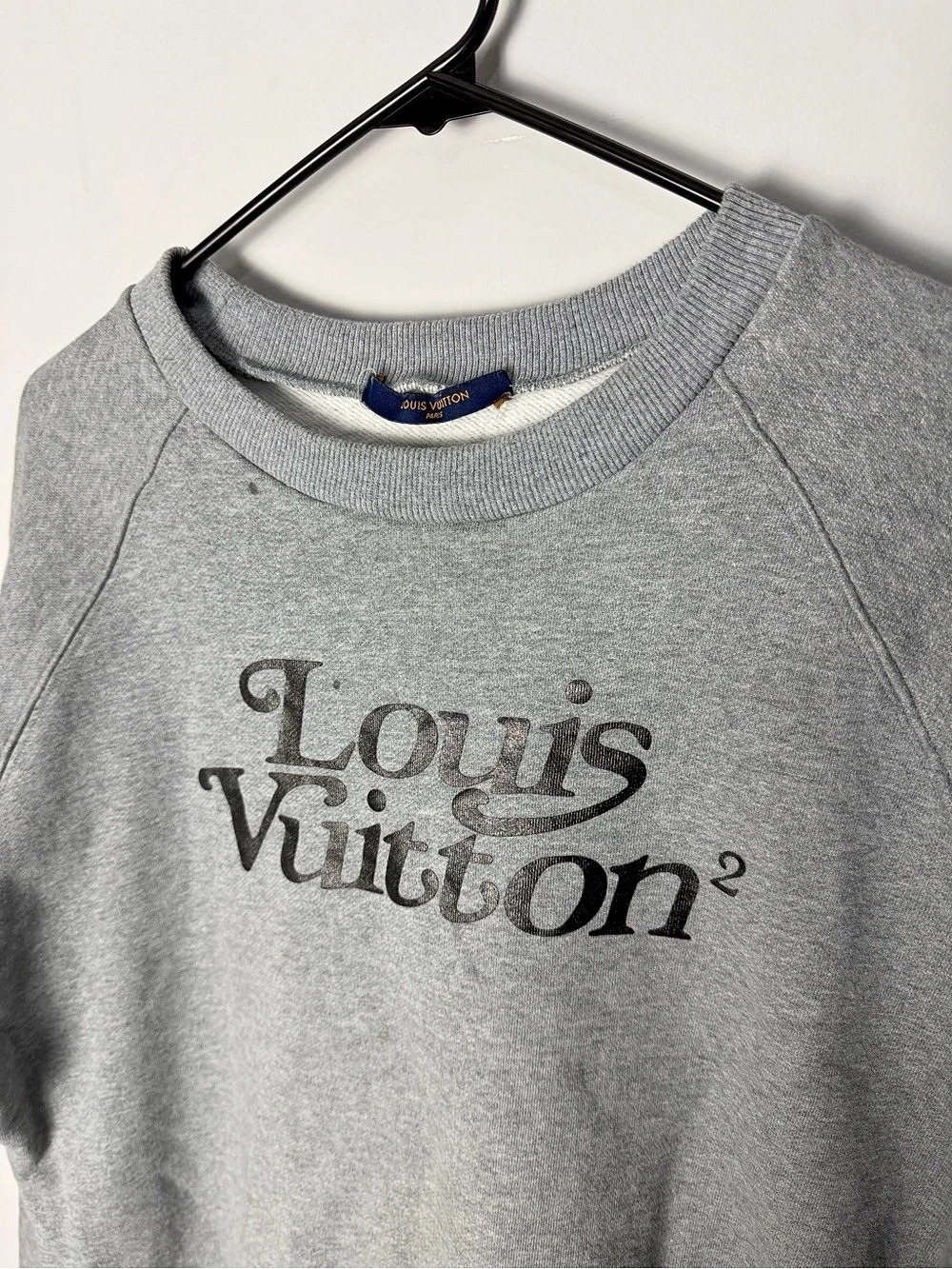 Louis Vuitton x Nigo Squared LV Sweatshirt Gray Medium - Picture 4 of 10